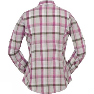 Camisa Columbia Camp Henry Manga Larga Mujer - Fucsia - Chile DCO468521